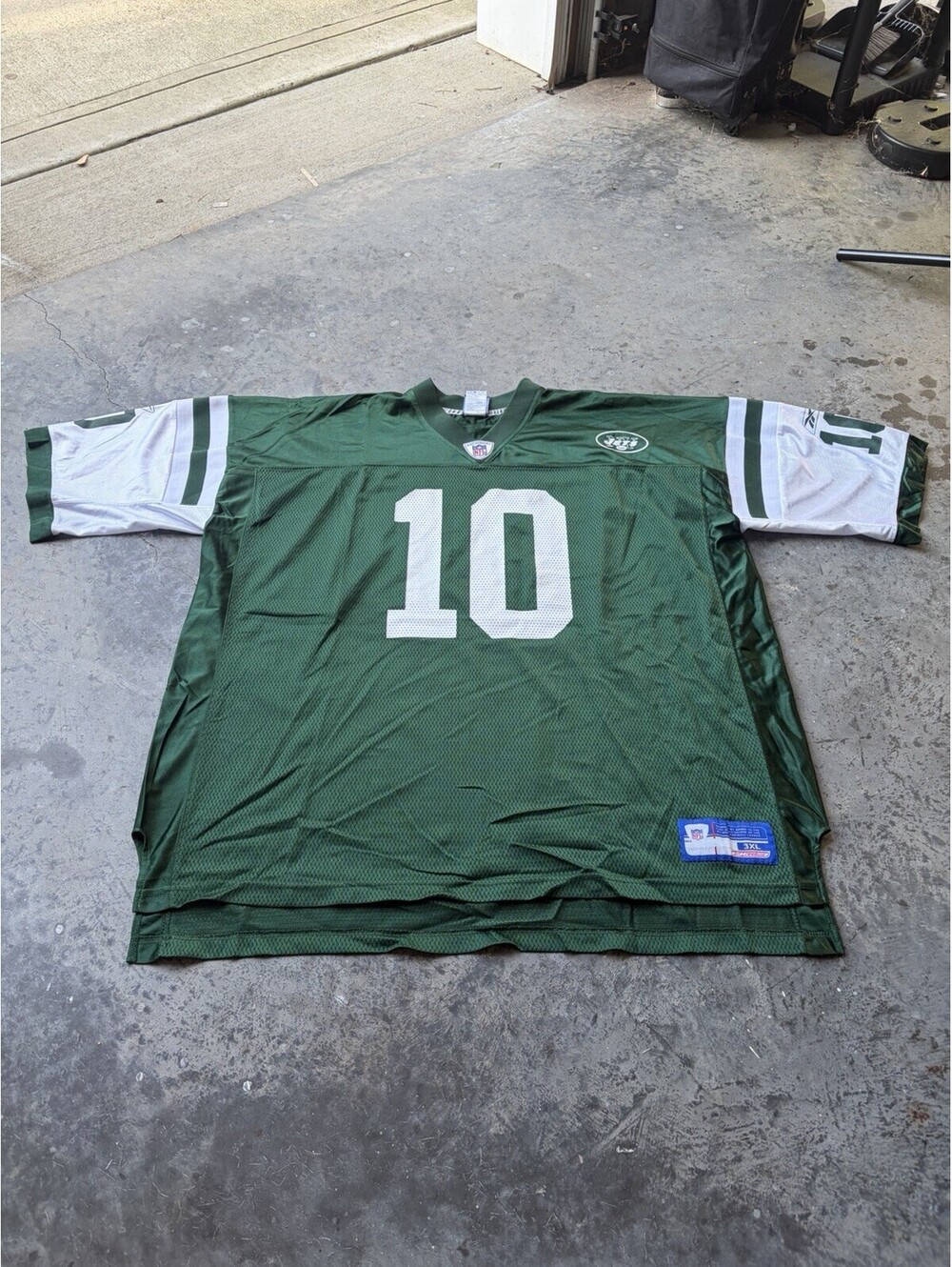 New York Jets Football Jersey NFL Reebok Pennington 10 On Field Size 3XL 2000s